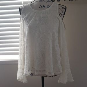 Off white lace blouse